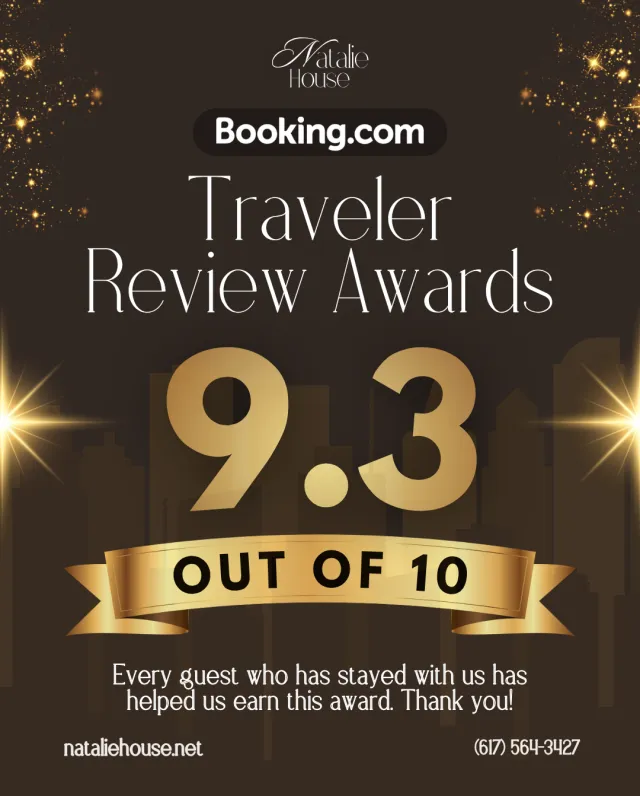 Booking.com Traveler Review Awards: 9.3 out of 10